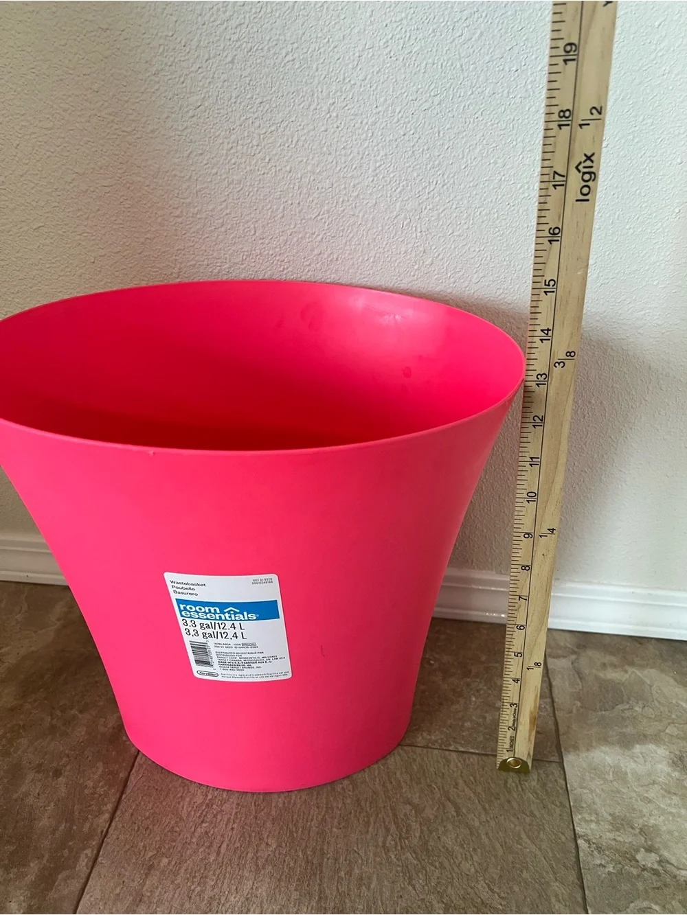 Room Essentials Bright Pink Trash Bin